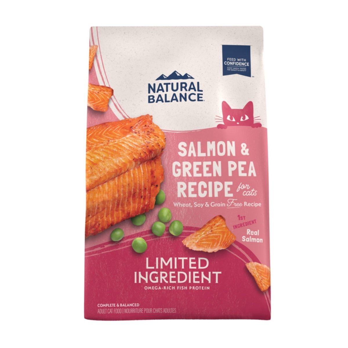 Natural Balance Pet Foods Limited Ingredient Grain Free Dry Cat Food Green Pea & Salmon 4lb - Pets Perfect