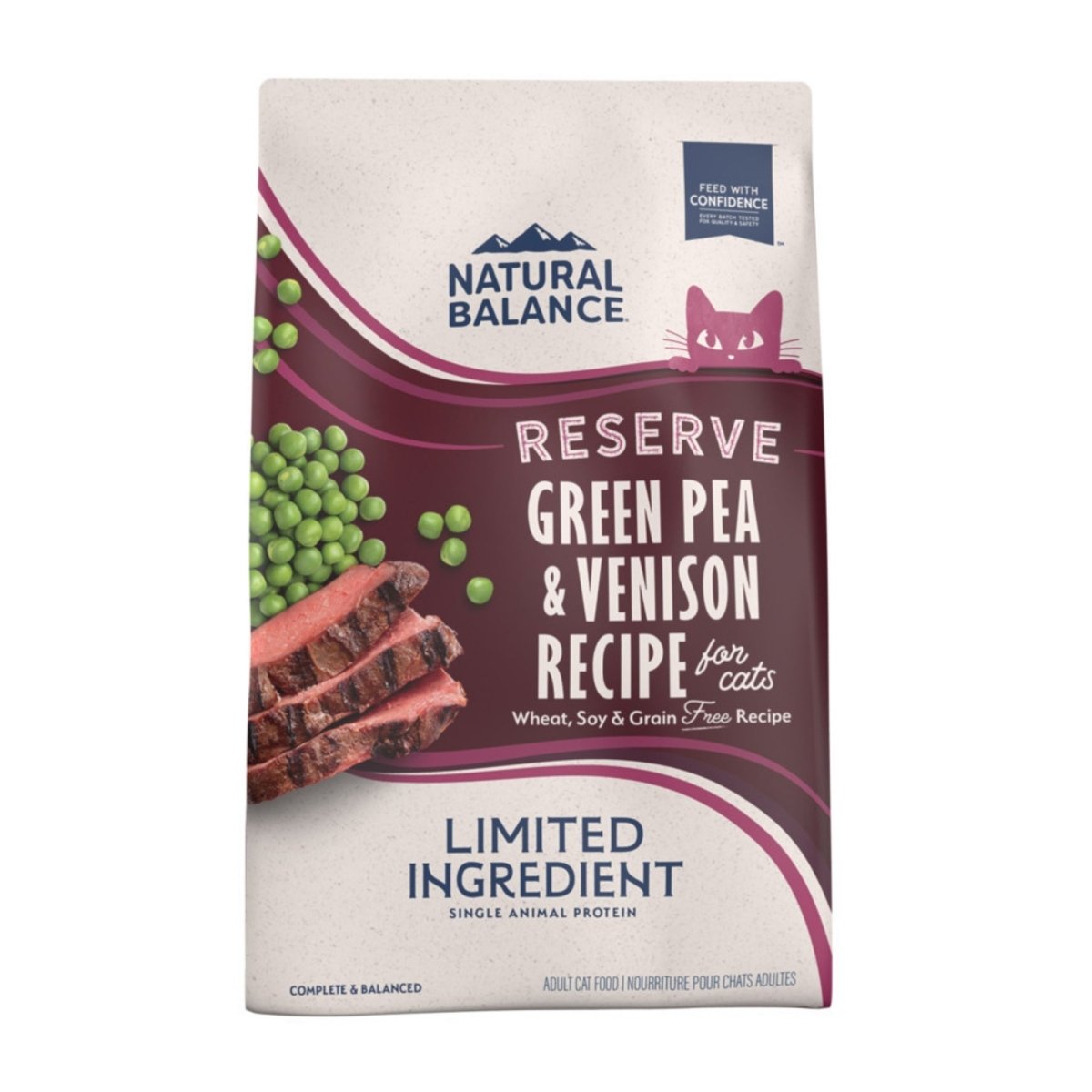Natural Balance Pet Foods Limited Ingredient Reserve Grain Free Dry Cat Food Green Pea & Venison 8lb - Pets Perfect