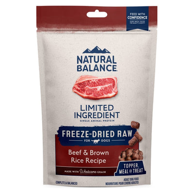 Natural Balance Pet Foods LargeI.D. Freeze-Dried Raw Dog Food Beef & Brown Rice 12 oz - Pets Perfect