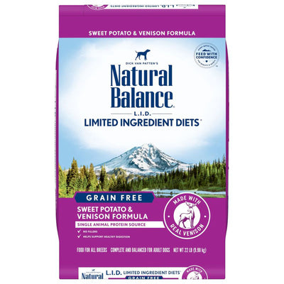 Natural Balance Pet Foods Limited Ingredient Reserve Grain-Free Sweet Potato & Venison, 22 lb