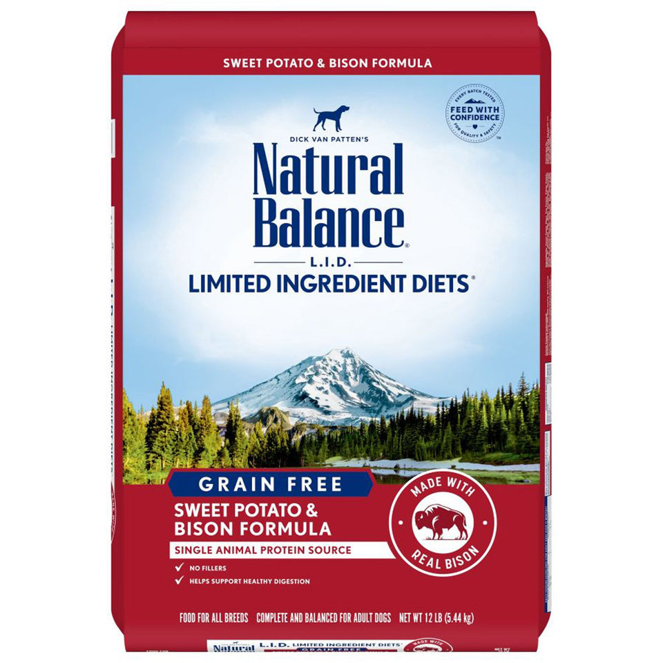 Natural Balance Pet Foods Limited Ingredient Reserve Grain-Free Sweet Potato & Bison 12 lb