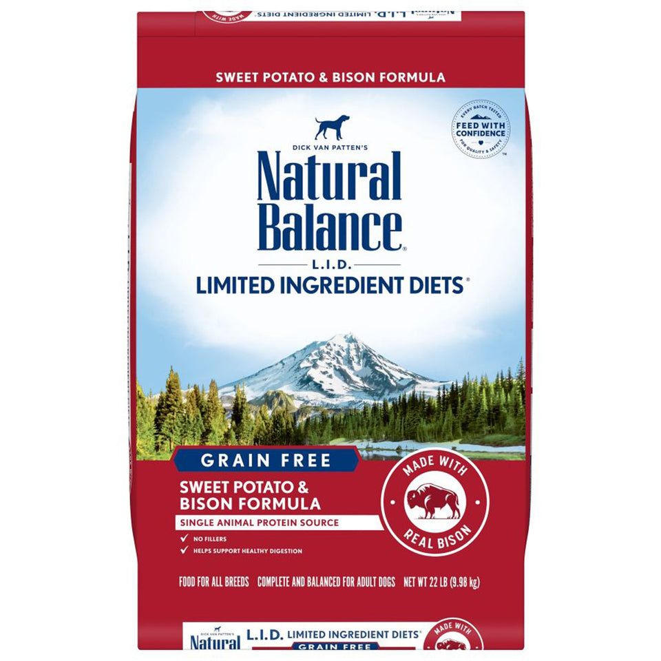 Natural Balance Pet Foods Limited Ingredient Reserve Grain-Free Sweet Potato & Bison 22 lb