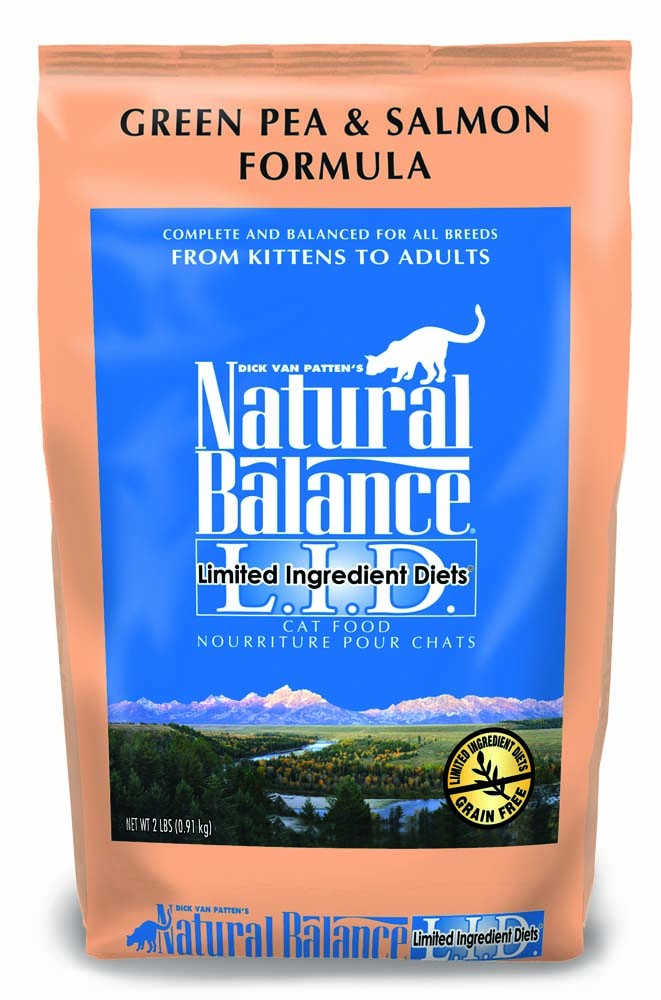 Natural Balance LargeI.D. Limited Ingredient Grain-Free Dry Cat Food - Green Pea & Salmon, 2 lb