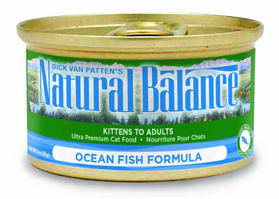 Natural Balance Pet Foods Ocean Fish Formula Canned Cat Wet Food 5.5 oz 24 Pack