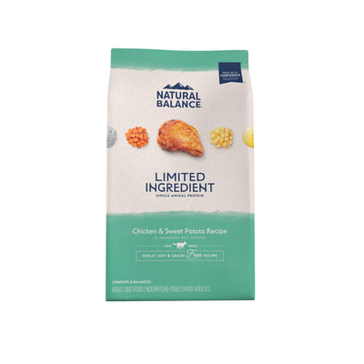 Natural Balance Pet Foods Limited Ingredient Grain-Free Dry Dog Food Chicken & Sweet Potato 24 lb