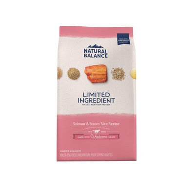 Natural Balance Pet Foods Limited Ingredient Dry Dog Food Salmon & Brown Rice 4 lb