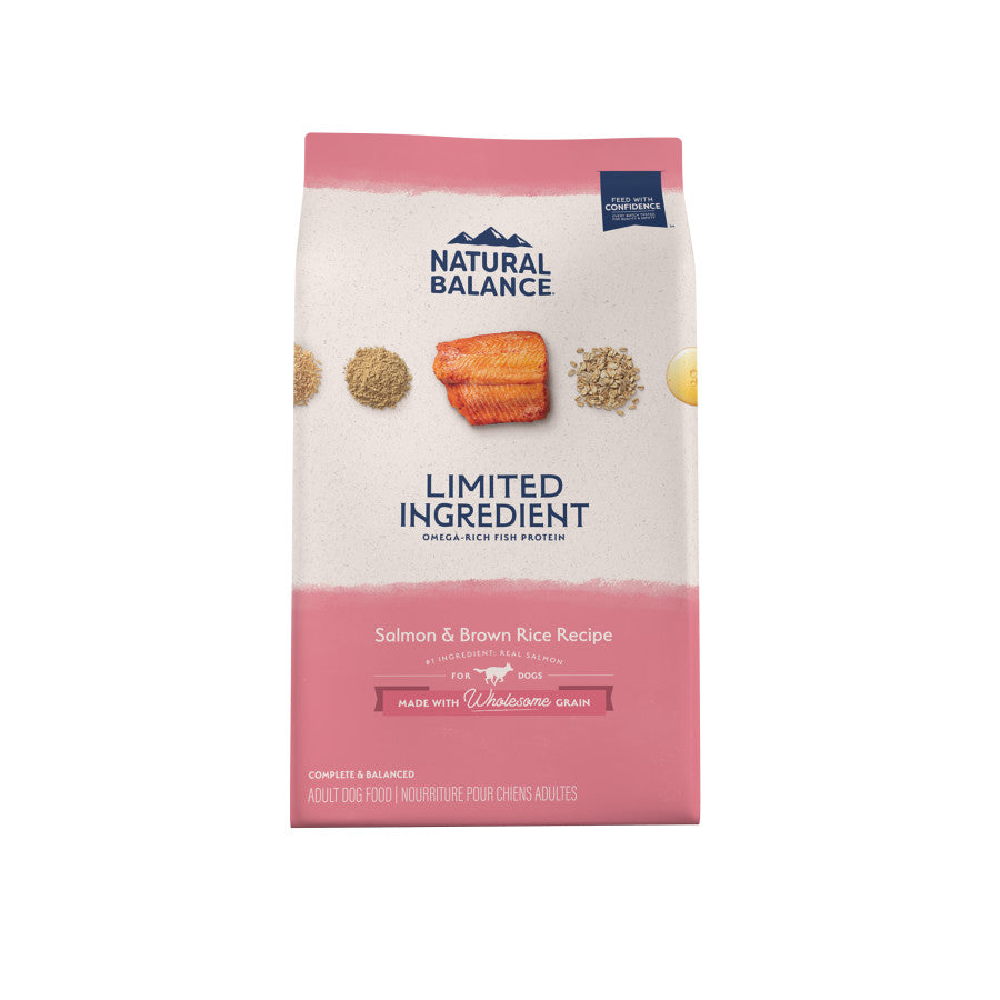 Natural Balance Pet Foods Limited Ingredient Dry Dog Food Salmon & Brown Rice 4 lb