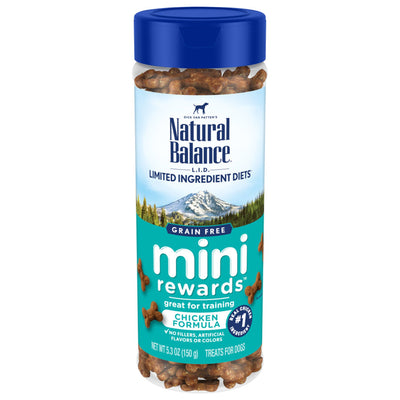 Natural Balance Pet Foods Rewards Minis Soft & Meaty Dog Treats Chicken, 5.3 oz