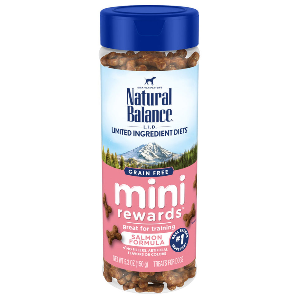 Natural Balance Rewards Minis Soft & Meaty Dog Treats, Salmon, 5.3 oz