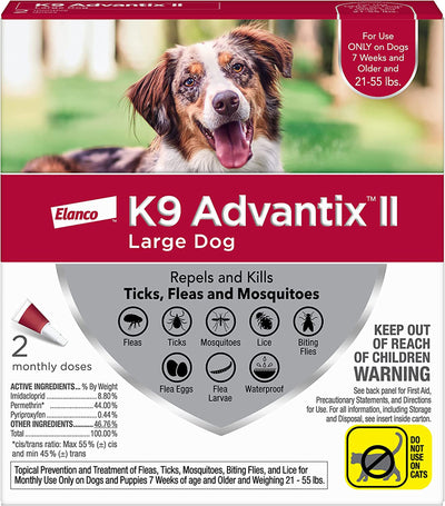 K9 Advantix Ii Dog Large Red 2-Count