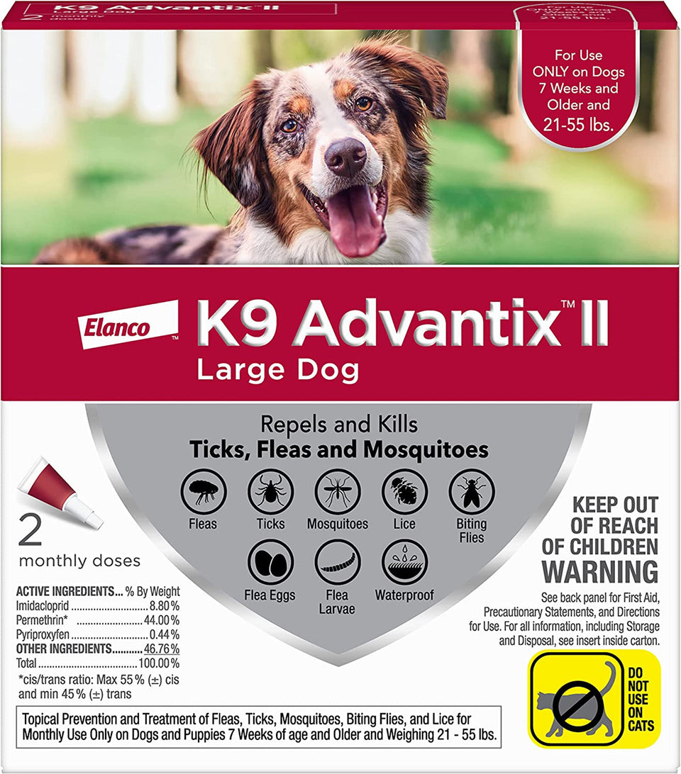 K9 Advantix Ii Dog Large Red 2-Count