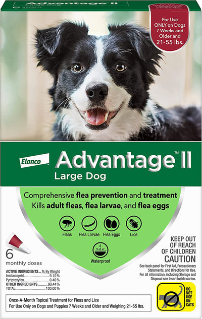 Advantage II Dog Large Red 6 ct