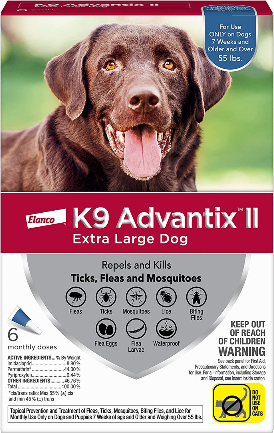 K9 Advantix Ii Dog Extra Large, Blue 6-Count