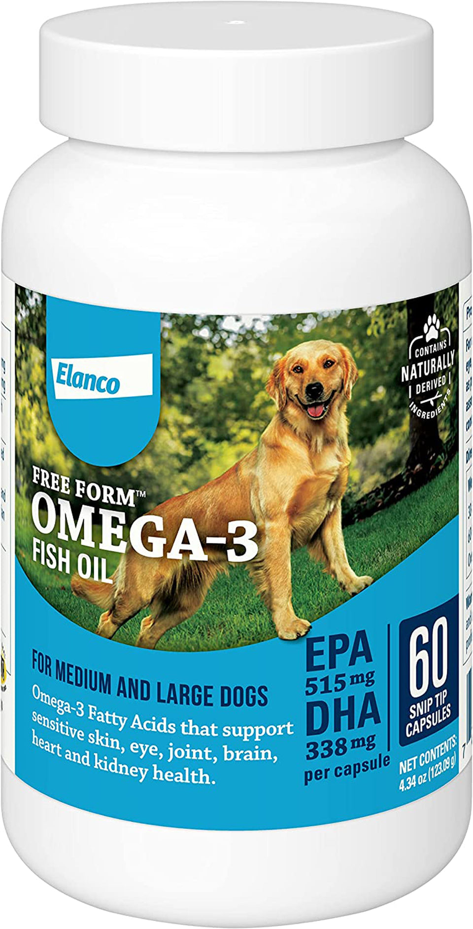 Bayer Dog Omega-3 Fish Oil Capsules 60 ct