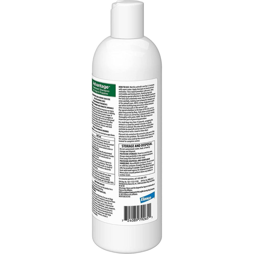 Advantage Dog Treatment Pet Shampoo 12 oz