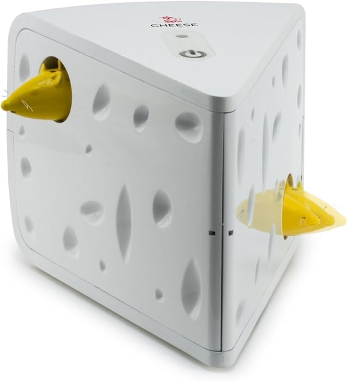 PetSafe Cheese Automatic Cat Toy White