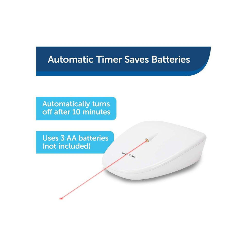 PetSafe Laser Tail Cat Toy White