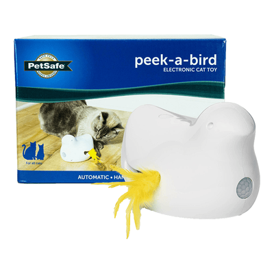 PetSafe Peek-A-Bird Automatic Cat Toy White