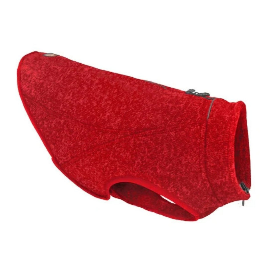 Kurgo Core Dog Sweater - Fleece Knit Dog Pullover, Heather Red, Large
