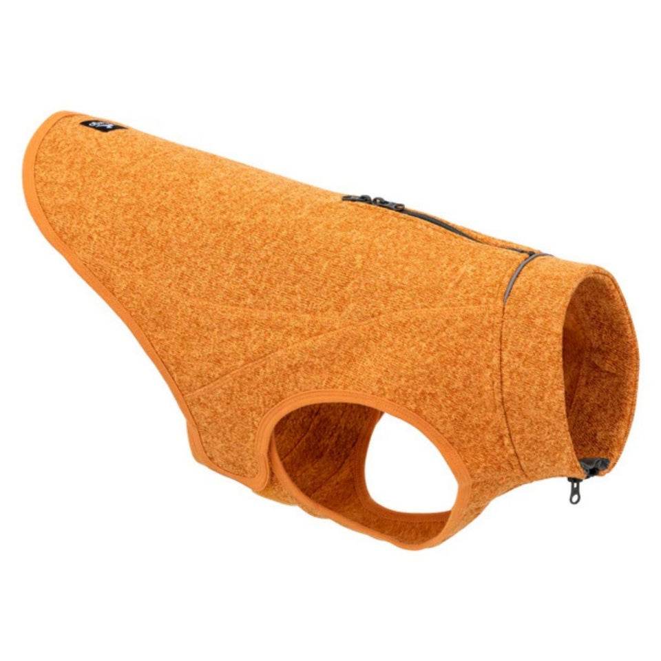 Kurgo Core Dog Sweater, Fleece Knit Dog Pullover, Heather Orange