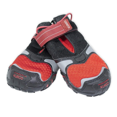 Kurgo Blaze Dog Boots - Black & Red, Medium, 2 ct