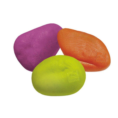 Kurgo Dog Skipping Stones, Floating Water Fetch Dog Toy, 3 ct, Orange