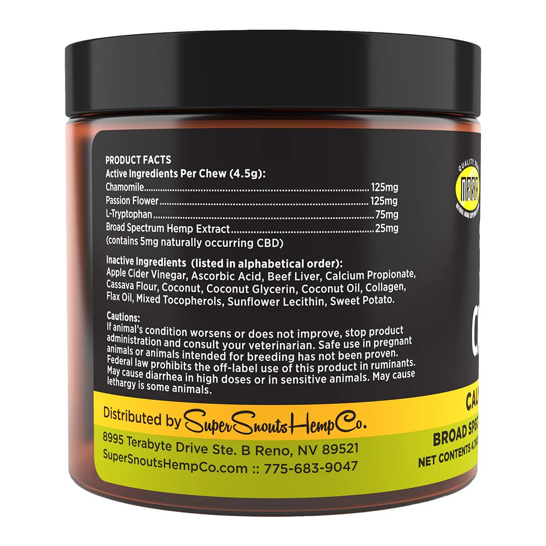 Super Snouts Dog Grain-Free Broad Spectrum Dog Chew Chill Out 30 ct, view 3