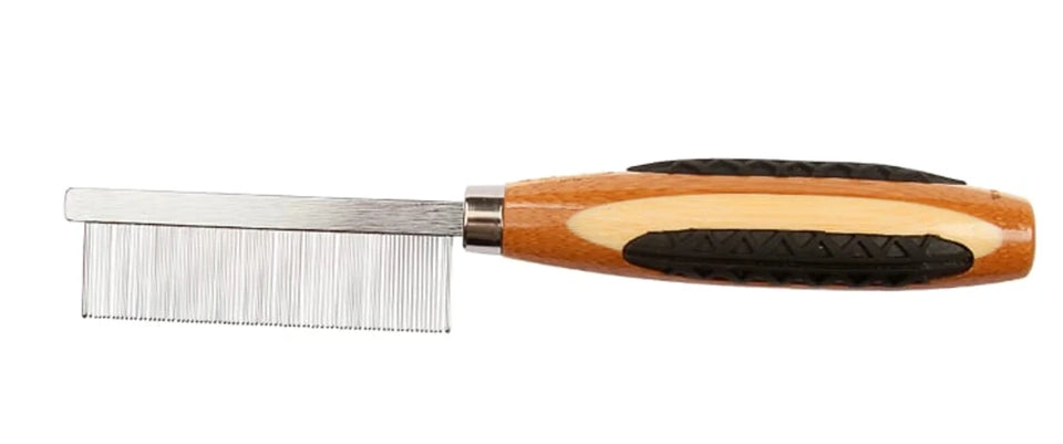 Bass Brushes- Style & Detangle Pet Comb Pure Bamboo Handle - Pets Perfect