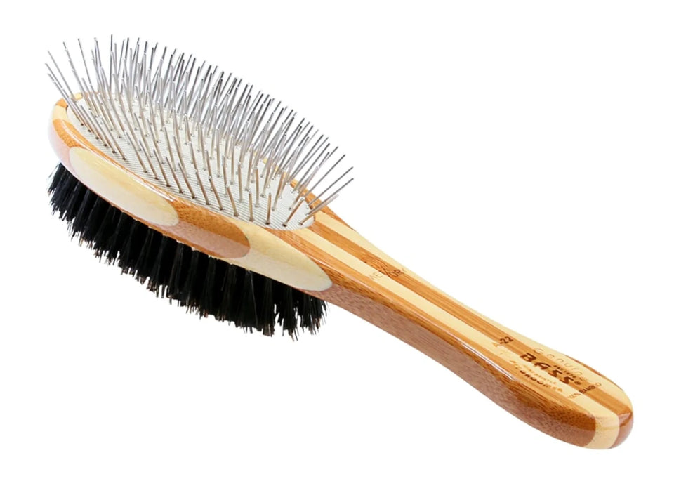 Bass Brushes- Dual Sided Pet Brush Oval Style - Pets Perfect