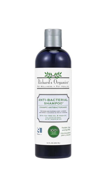Synergy Labs Richards Organics Anti-Bacterial Pet Shampoo 12 fl oz