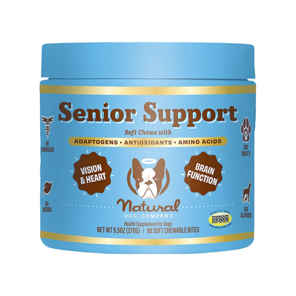 Natural Dog Company Dog Senior Support Chews - 90 Count