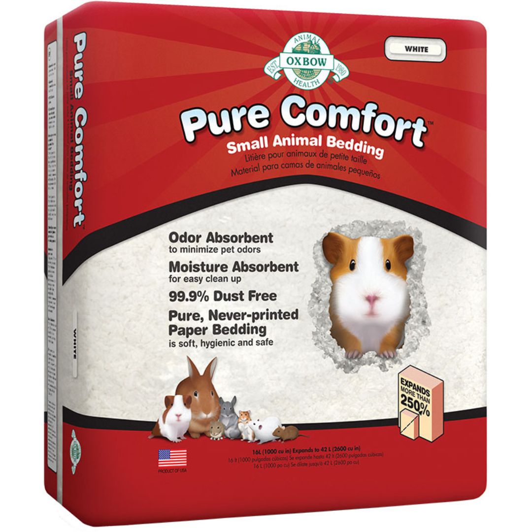 Oxbow Animal Health Pure Comfort Small Animal Bedding, White 72 Large - Pets Perfect