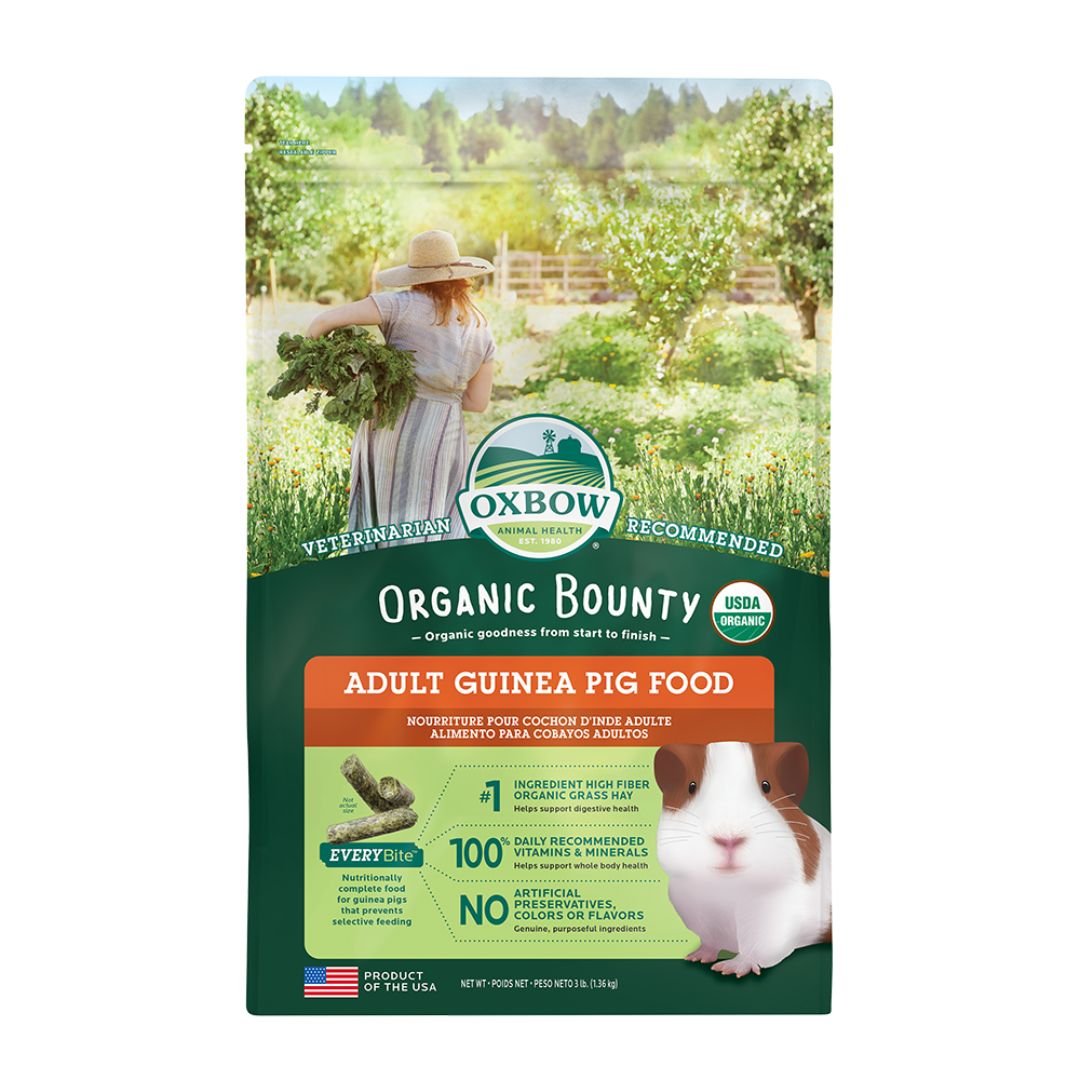 Oxbow Animal Health Organic Bounty Adult Guinea Pig Food 3 lb - Pets Perfect