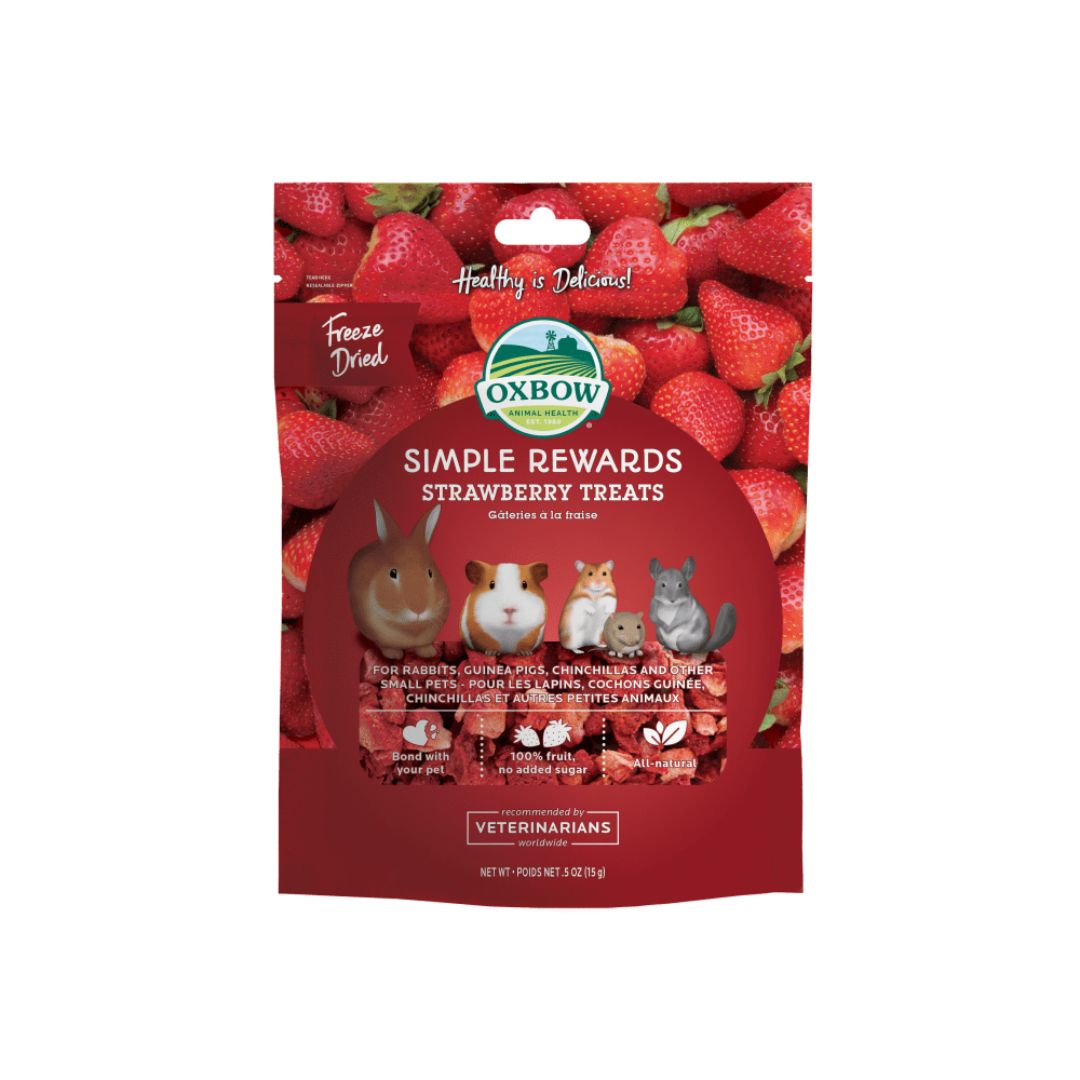 Oxbow Small Animal Simple Reward Strawberry Treat .5Oz Default Title