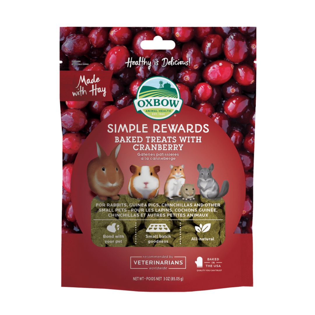 Oxbow Small Animal Simple Rewards Baked Cranberry 3Oz Default Title