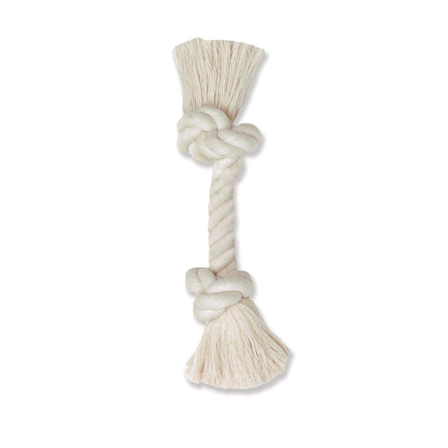 Mammoth Pet Products 100% Cotton Rope Bone Dog Toy | 16 in | White | XL Dogs - Pets Perfect
