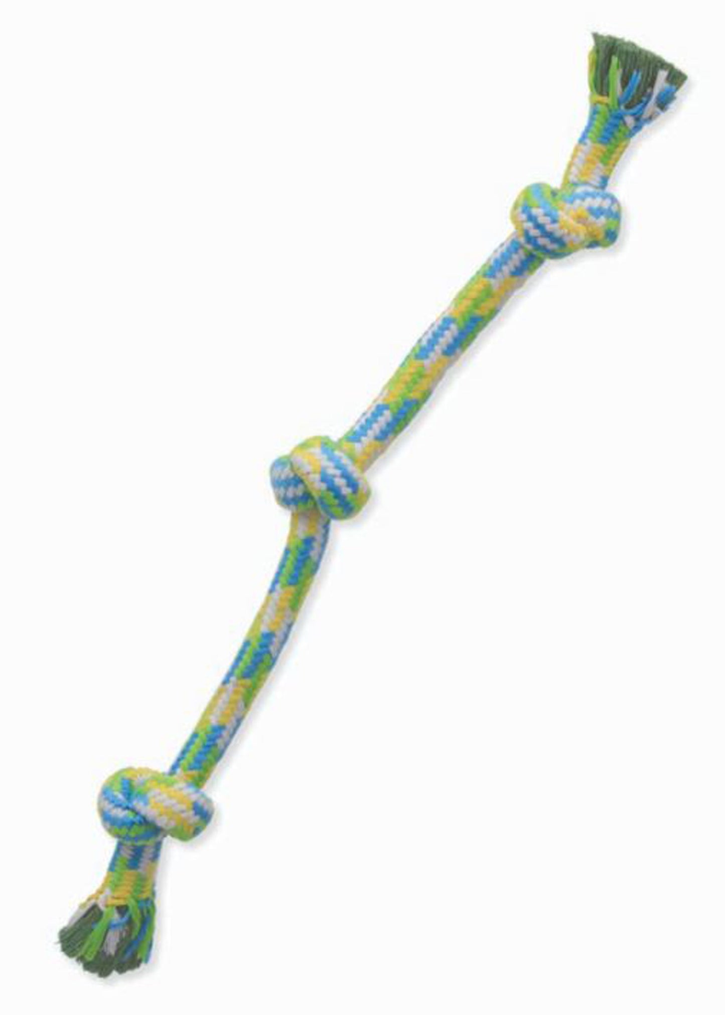 Mammoth Braidys 3 Knot Rope Tug Dog Toy Assorted, 20 in, Medium