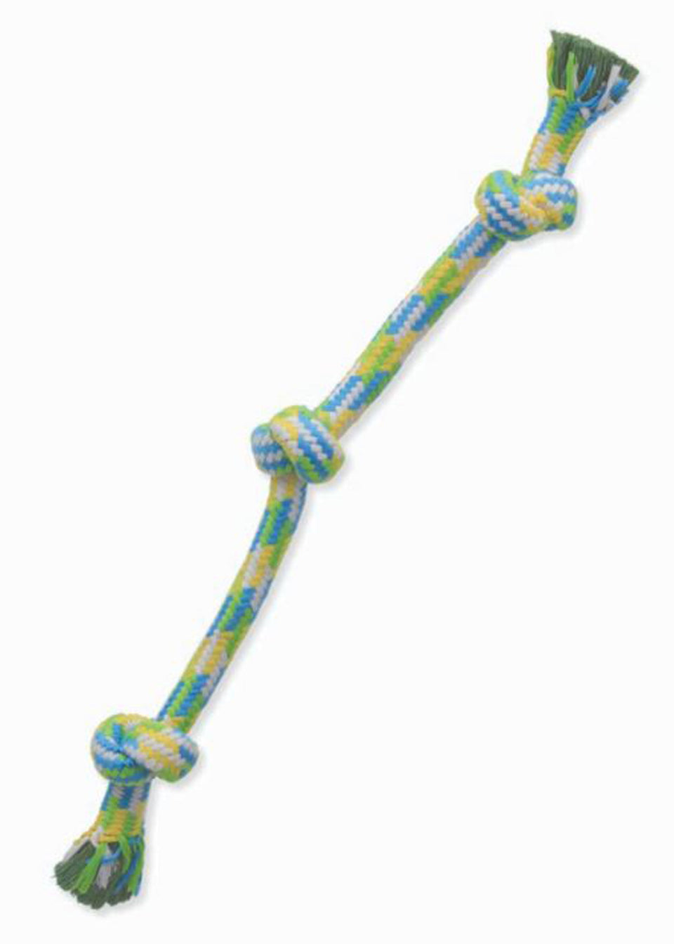 Mammoth Braidys 3 Knot Rope Tug Dog Toy Assorted, 20 in, Medium