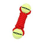 Mammoth Pet Products Twister Bone w/2 Tennis Balls Dog Toy Red 1ea/MD, 9 in - Pets Perfect