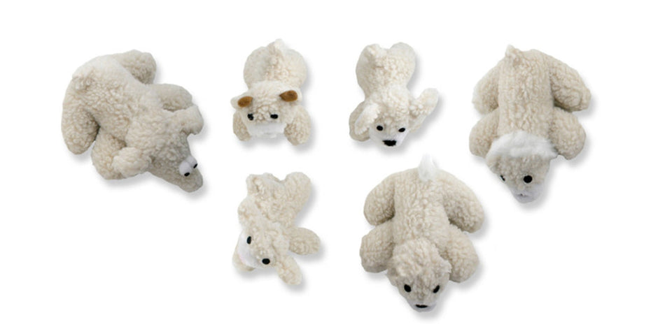 Mammoth Pet Products Lambswool Plush Dog Toys Assorted Assorted