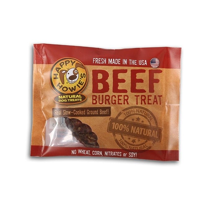 Happy Howie Dog Beef Burger 4 Inch 18 Pack - Pets Perfect