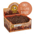 Happy Howie Beef Burger Dog Treats 4 - Inch Bulk 60 Count - Pets Perfect