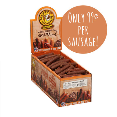 Happy Howie Dog Beef Sausage 4 in 80 ct