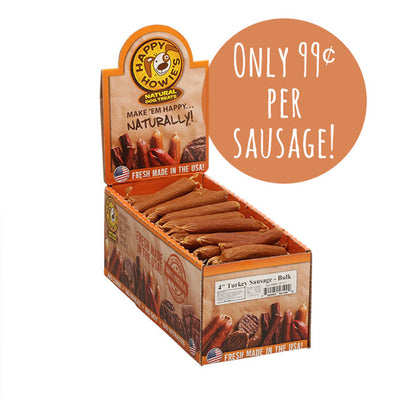 Happy Howie Dog Turkey Sausage 4 in 80 ct