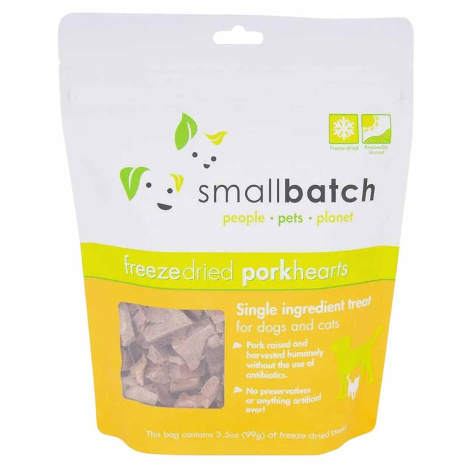 Small Batch Freeze-Dried Pork Hearts, 3.5 oz