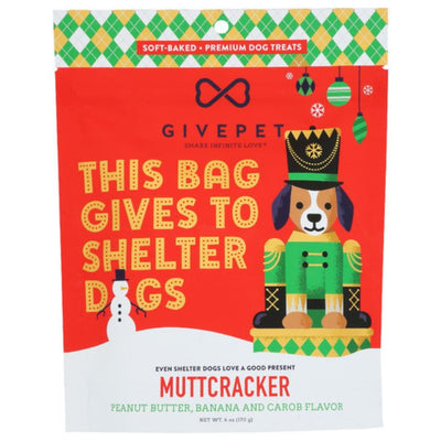 Givepet Dog Holiday Soft Baked Grain-Free Muttcracker 6 oz - Pets Perfect