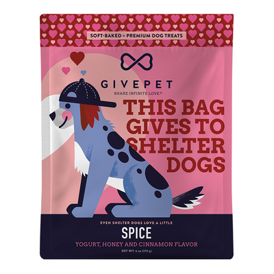 GivePet Holiday Dog Treat Soft Chew Spice 6 oz