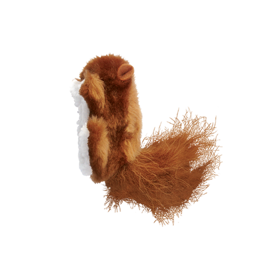 KONG Refillables Catnip Squirrel Cat Toy Brown