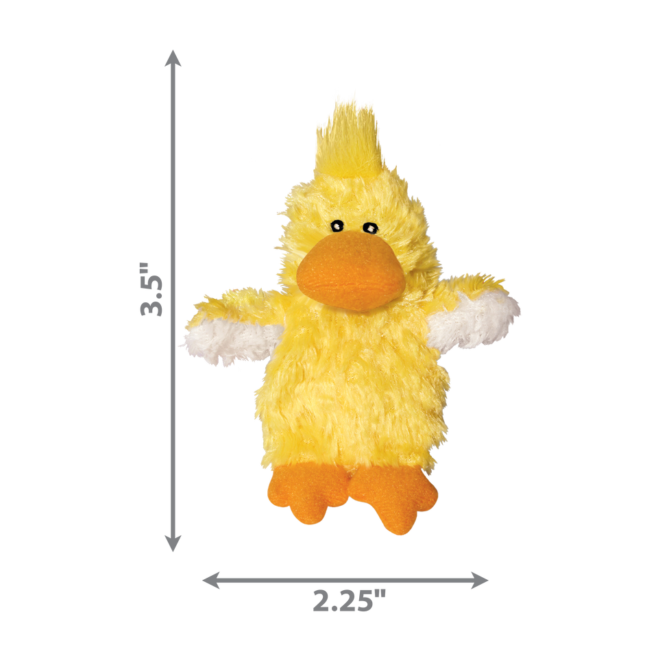 KONG Refillables Catnip Duckie Cat Toy Yellow