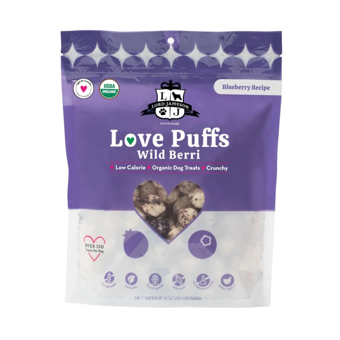 Lord Jameson Dog Puffs Wild Berri 4Oz - Pets Perfect